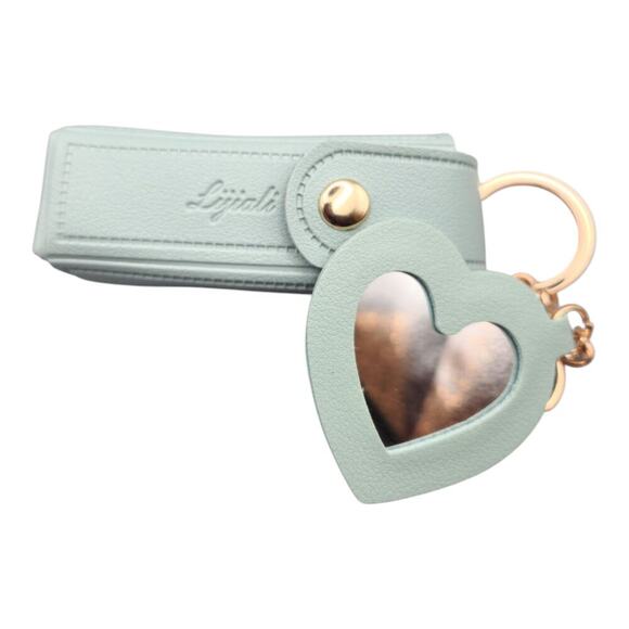 Leather Lipstick Keychain Holder | Travel Lip Balm Case | Compact Stylish | Red - Picture 13 of 15